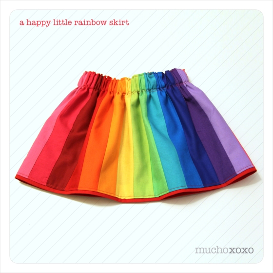 Girl's Rainbow Skirt