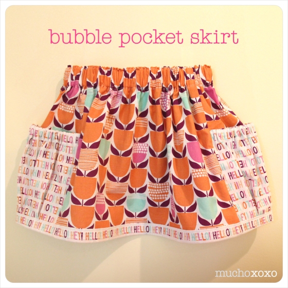 bubble pocket skirt